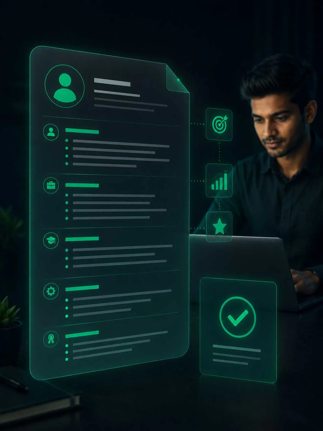 ClearRound AI resume builder turning experience into an ATS-friendly resume